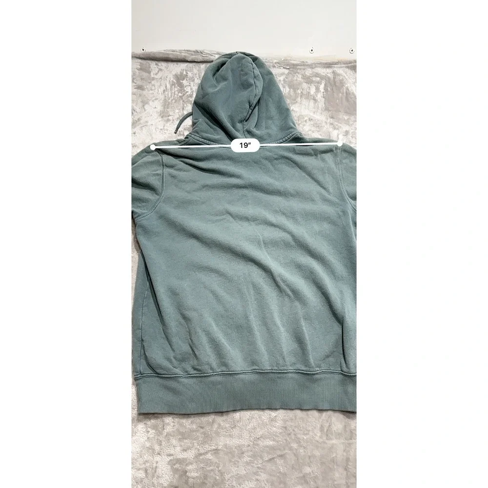 The North Face Hoodie Jacket Men's Size Medium Seafoam Green Zip‎ Up Drawstring